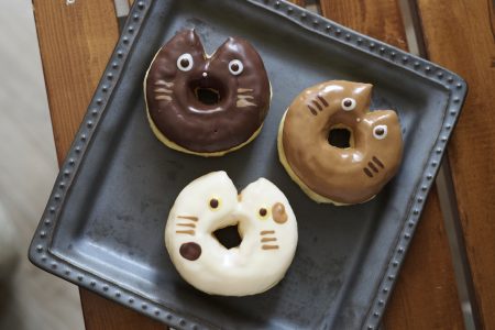 かわいい猫型ドーナツ handmade doughnut nijineco